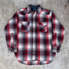 1970’s Pendleton Shadow Plaid Wool Western Shirt Large