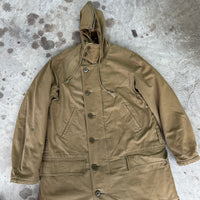 1940’s WWII US Army Sheepskin Lined Parka Type Overcoat Size 40