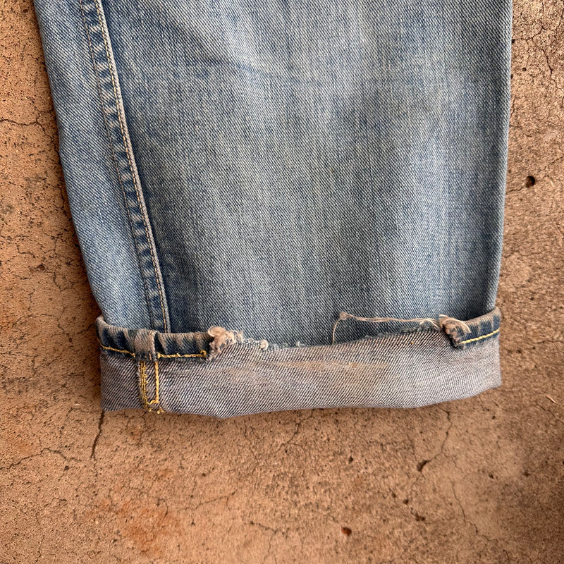 1960’s Half Selvedge Lee Riders Denim Jeans 35” x 28”