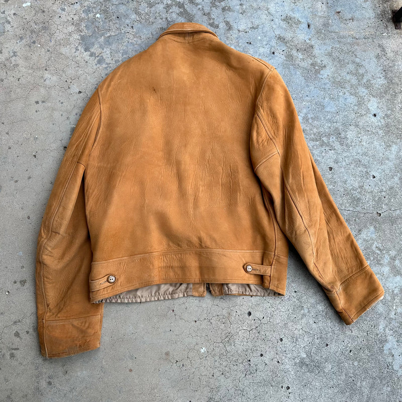 1950’s Deerskin Leather Suede Jacket Medium
