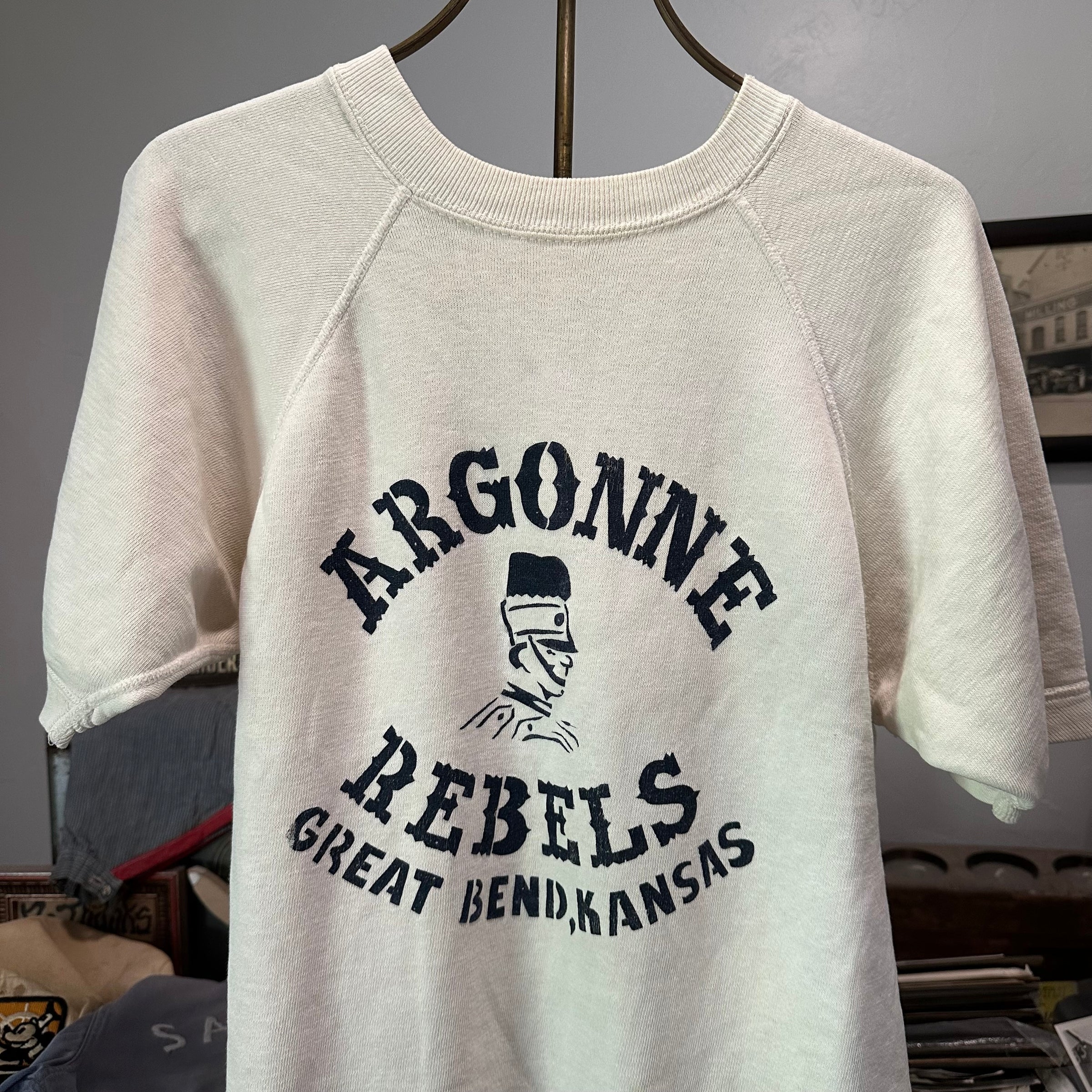 1960’s Argonne Rebels Short Sleeve Sweatshirt Small