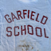 1940’s/50’s Thrashed Garfield School Flock Print T-Shirt XS