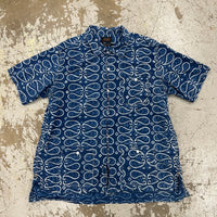 Beams Japan Indigo Dyed Cabana Style Shirt XL