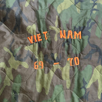 1970’s Vietnam War ERDL Camo Quilted Souvenir Jacket XL/XXL