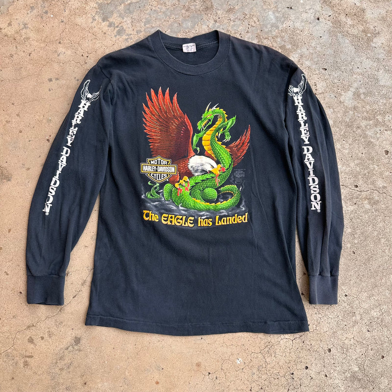 1980’s Harley Davidson “The Eagle Has Landed” Longsleeve T-Shirt Small