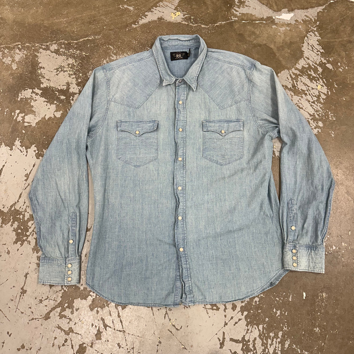 2000’s RRL Western Chambray Shirt XXL