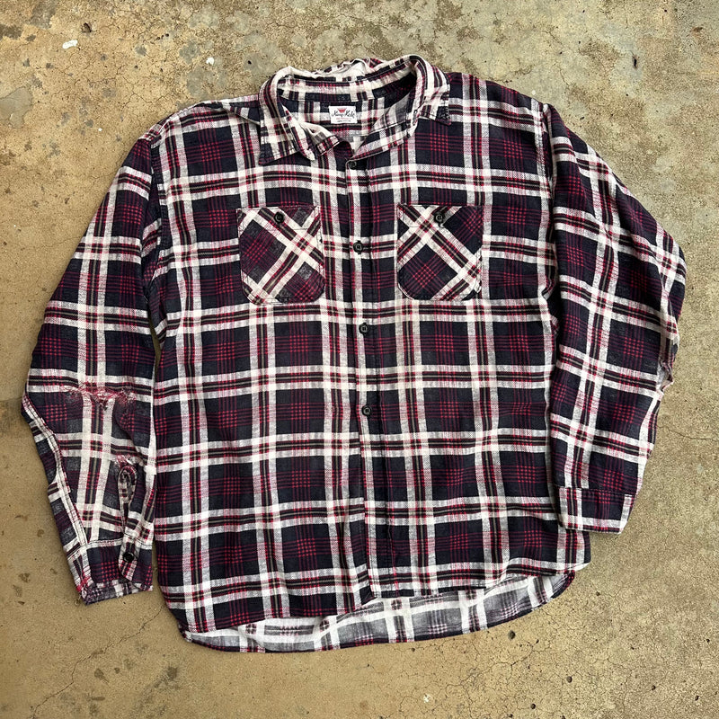 1950’s/60’s King Kole Printed Cotton Flannel Shirt XL