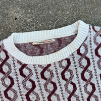 1950’s Barclay Playshirt Rockabilly Helix Pattern Cotton Short Sleeve Sweater