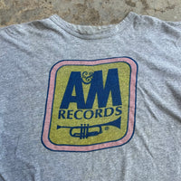1970’s A&M Records Champion Blue Bar T-Shirt XL