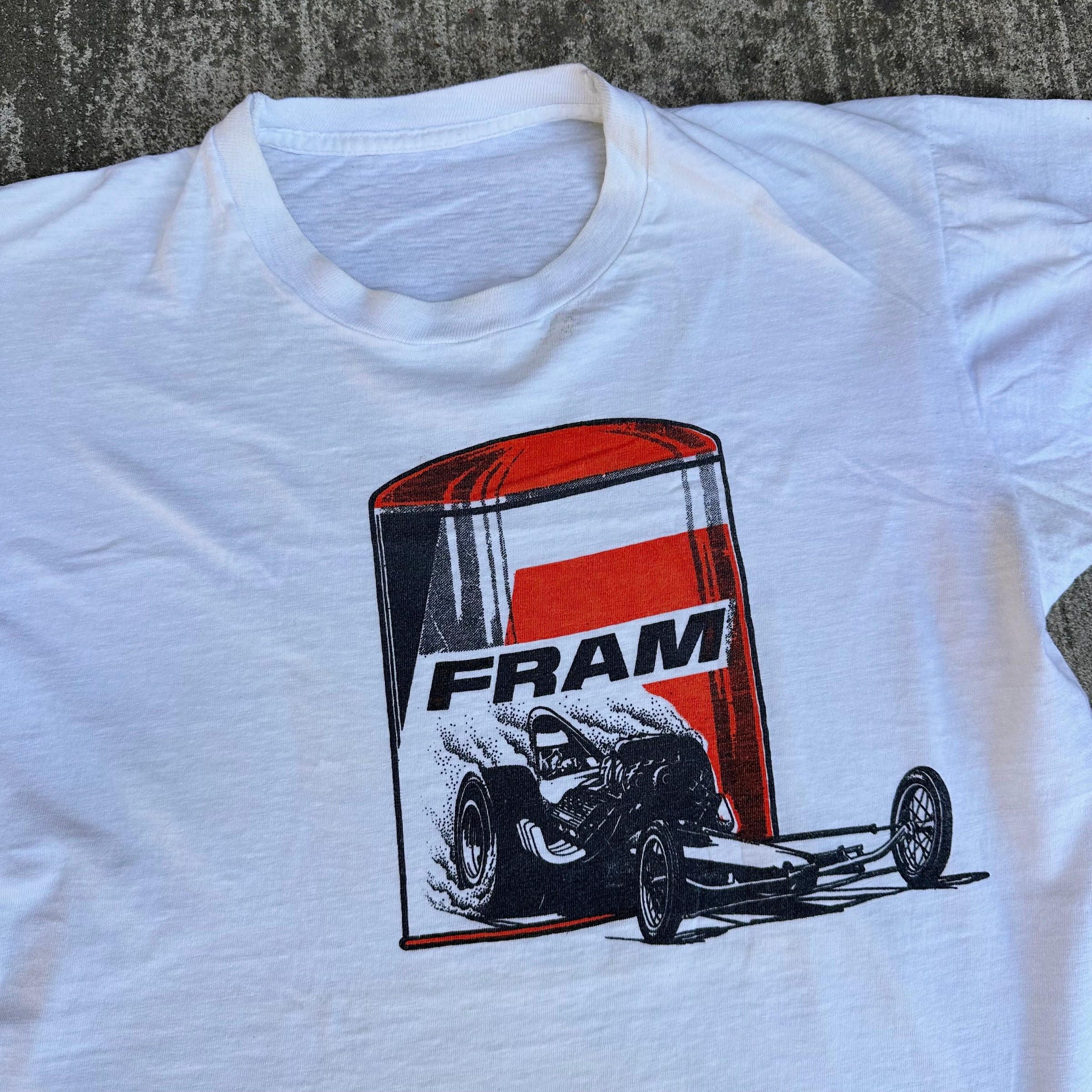 1960’s/70’s Fram Drag Racing T-Shirt Large