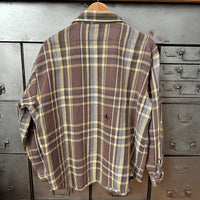 1970’s/80’s Five Brother Woven Cotton Plaid Flannel Shirt XXL