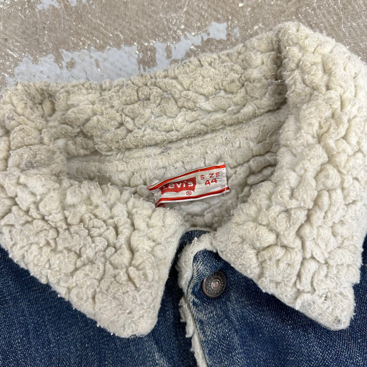 1970’s Levi’s Sherpa Lined Denim Jacket Size 44