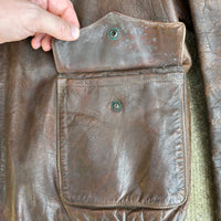 1940’s WWII Named A-2 Leather Flight Jacket