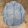 1970’s Maverick Chambray Western Shirt Large