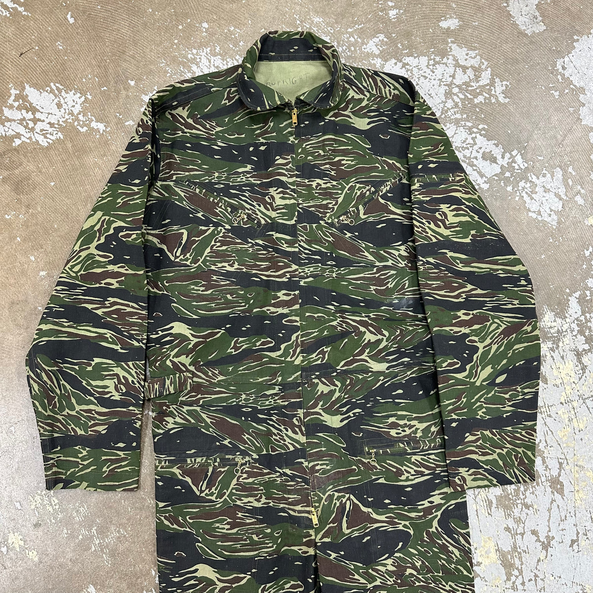 1970’s Deadstock Thai Tiger Stripe Camo Party Suit