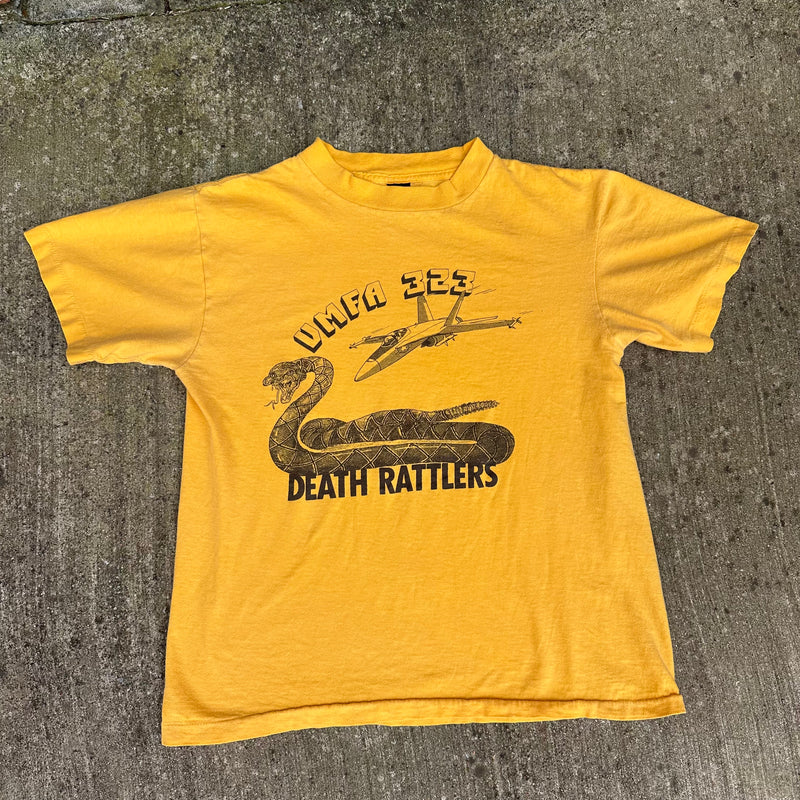 1970’s/80’s Marine Fighter Attack Squadron 323 Death Rattlers T-Shirt Medium