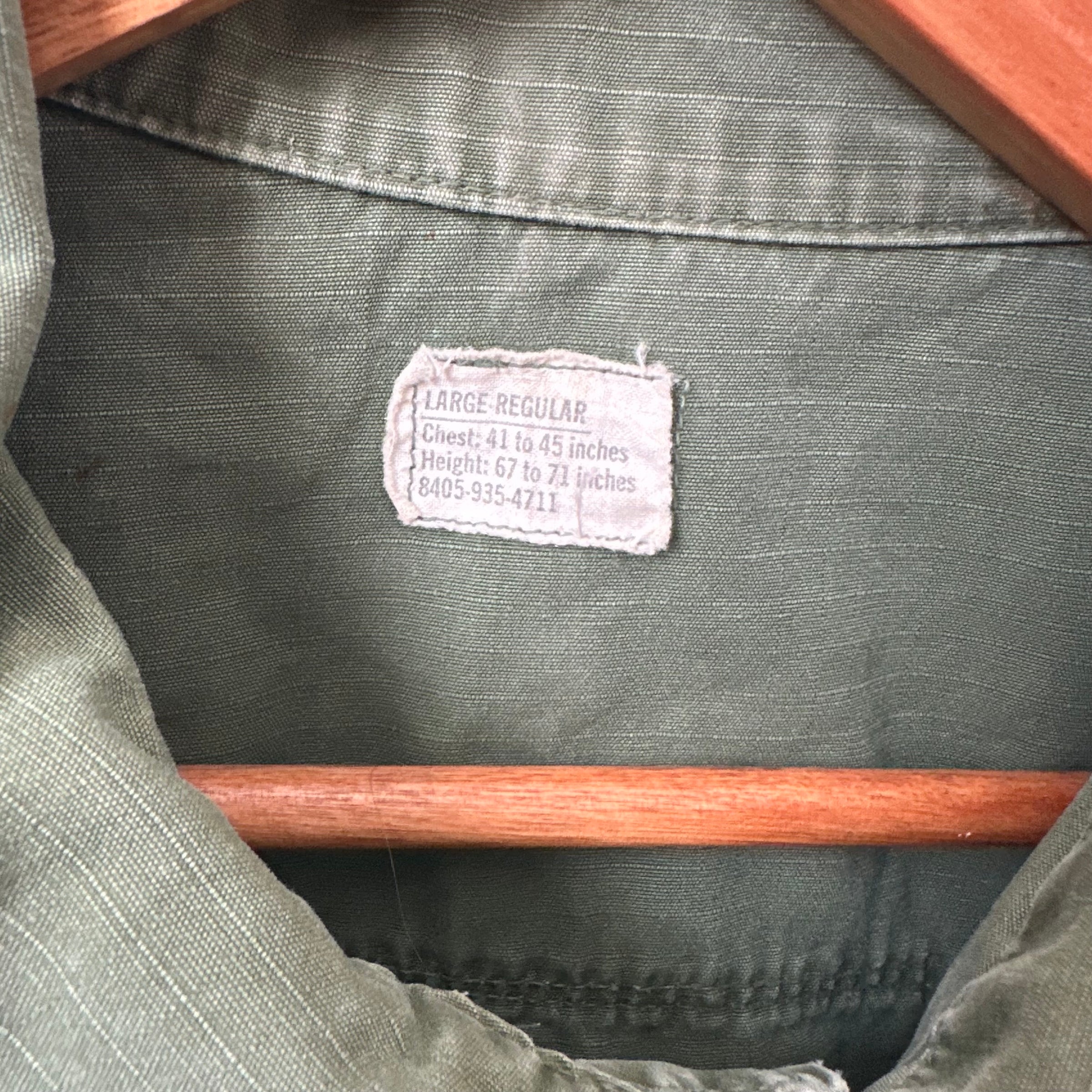 1960’s/70’s Vietnam War Ripstop Jungle Jacket Large Regular