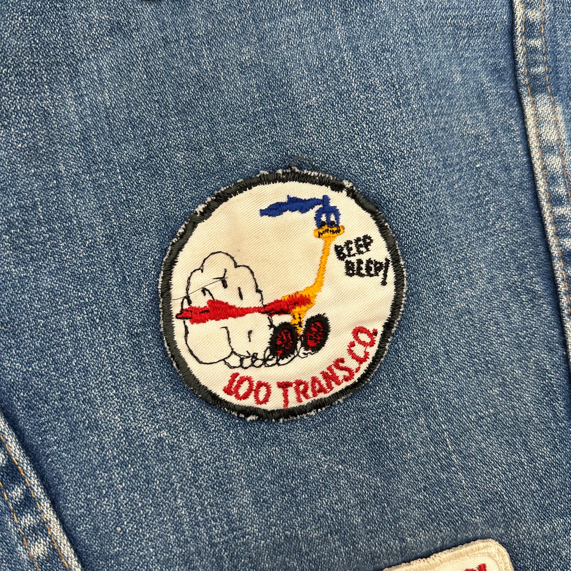 1970’s Patched Wrangler 124MJ Denim Jacket 22” Chest