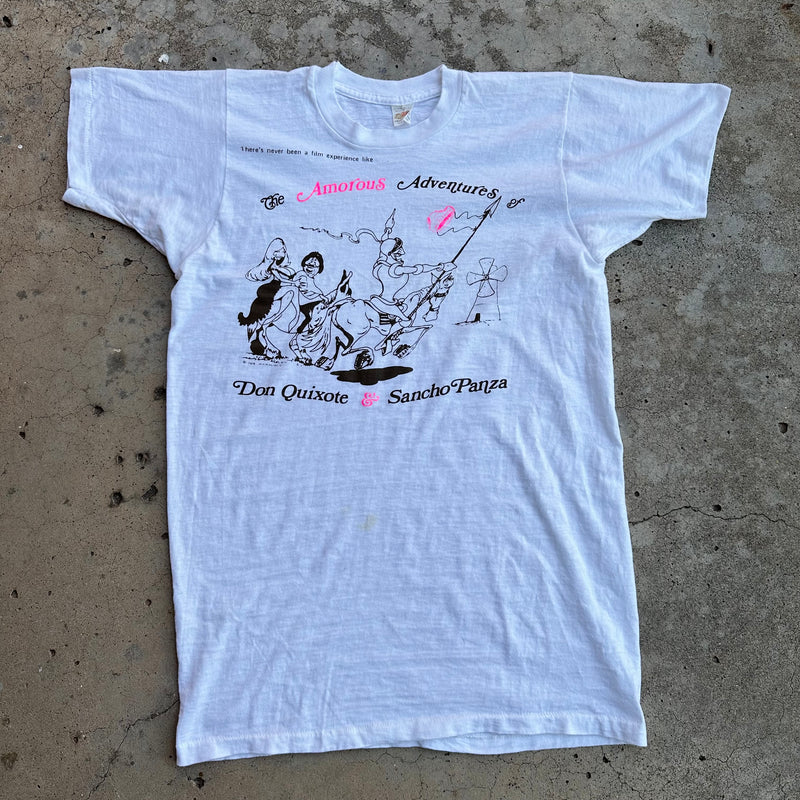 1970’s The Amorous Adventures of Don Quixote & Sancho Panza Porn Promo T-Shirt Small