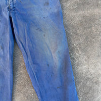 1950’s/60’s Blue Cotton Work Pants 36” x 29”