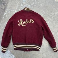 1950’s Rebels Chainstitched Varsity Jacket Small