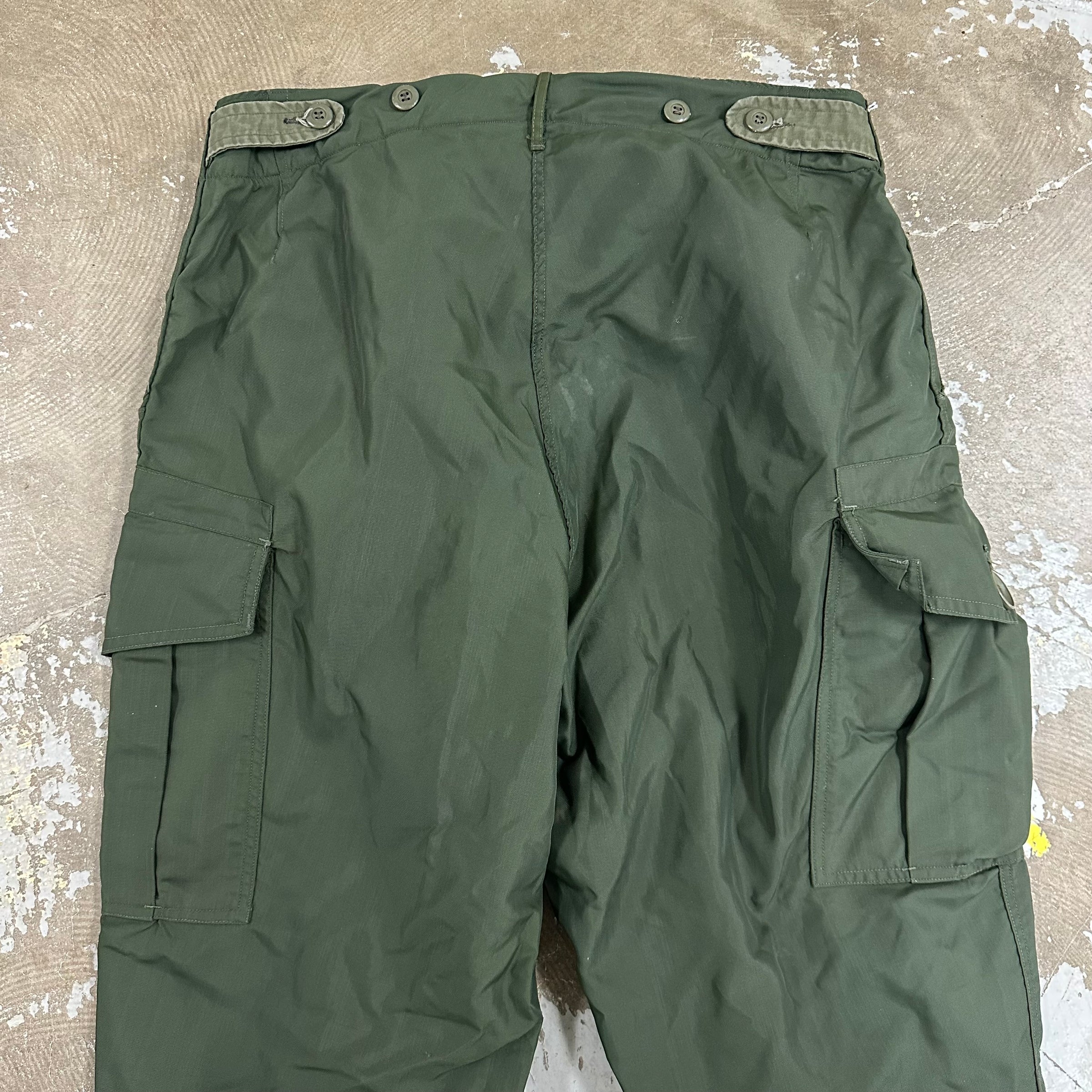 1950’s Canadian Army Experimental X-51 Nylon Trousers Size 8