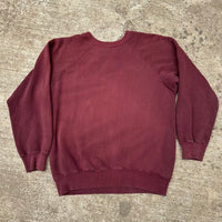 1960’s McMaster University Flock Print Raglan Crewneck Sweatshirt