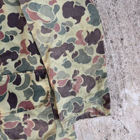 1970’s Saf-T-Bak Painted Duck Hunter Camo Jacket M/L