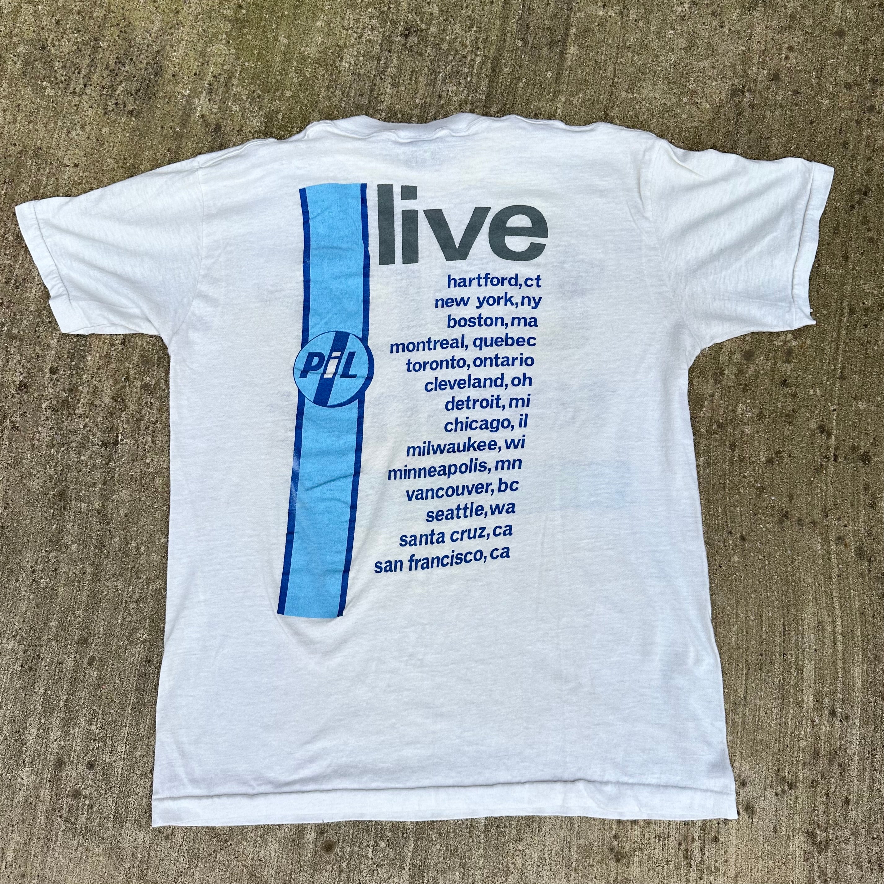 1986 Public Image Limited Tour T-Shirt Small – Little Chum Vintage