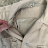 1940’s WWII 82nd Airborne Patched Khaki Shirt with Gas Flap