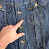 1960’s Dark Patched Lee 101-J Denim Jacket Size 42 Regular