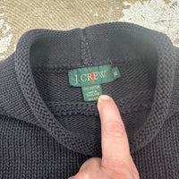 1990’s J Crew Black Cotton Roll Neck Sweater XL