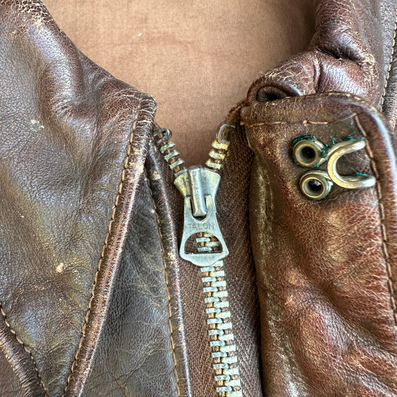 1940’s WWII Named A-2 Leather Flight Jacket