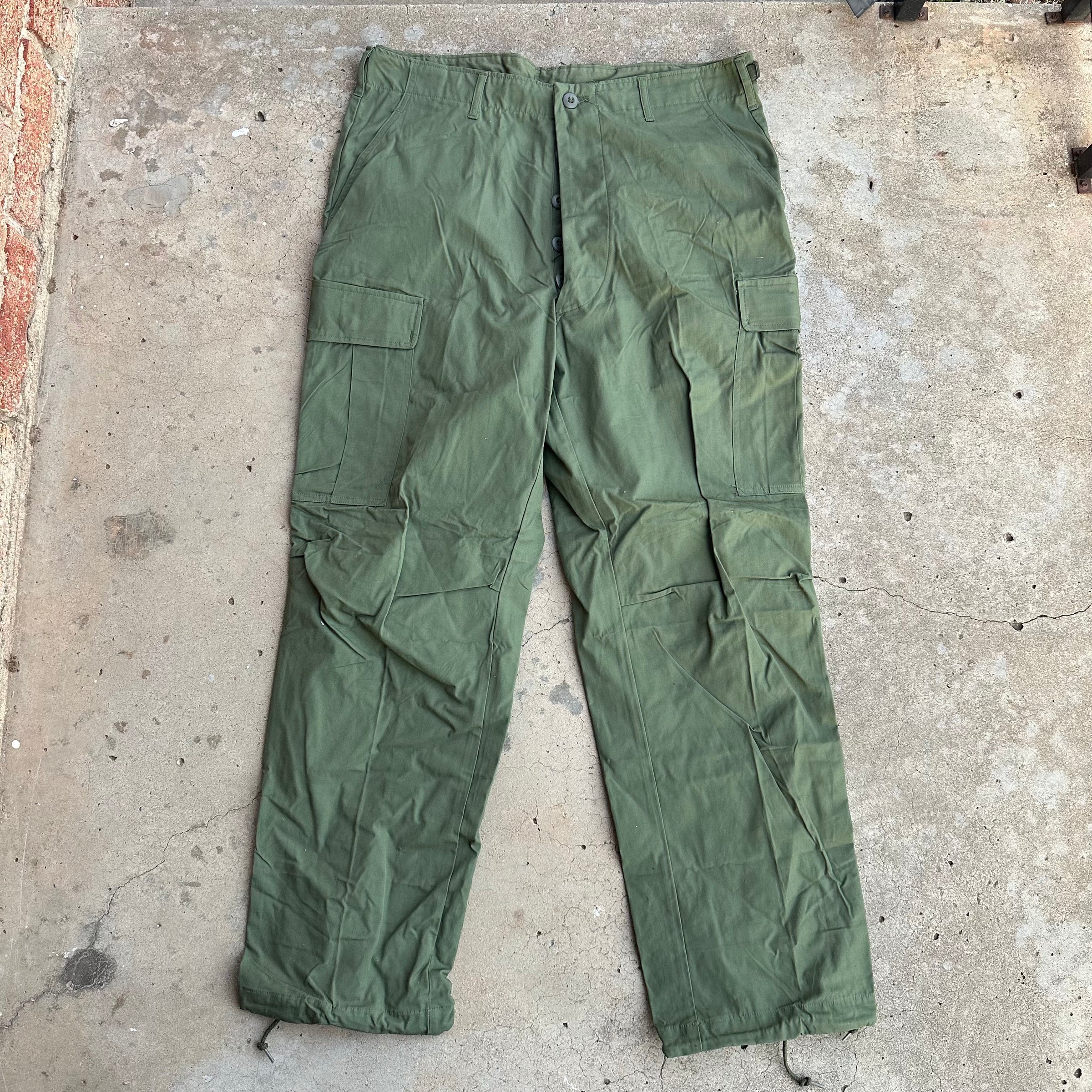1960’s Deadstock Vietnam War Poplin Jungle Pants Large Regular