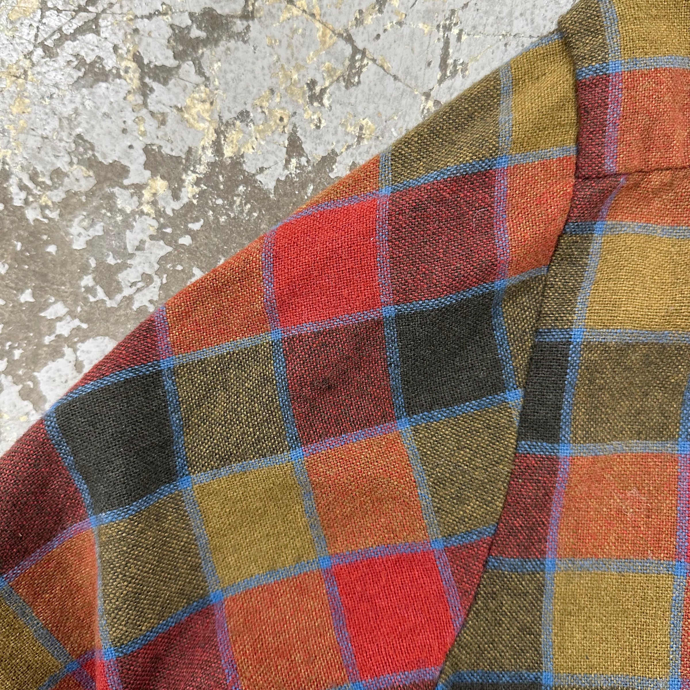 1960’s/70’s McGregor Wool Plaid Shirt Large