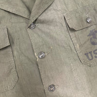 1960’s Vietnam War Experimental Test Sample Nyco/Poplin Fatigue Shirt Large