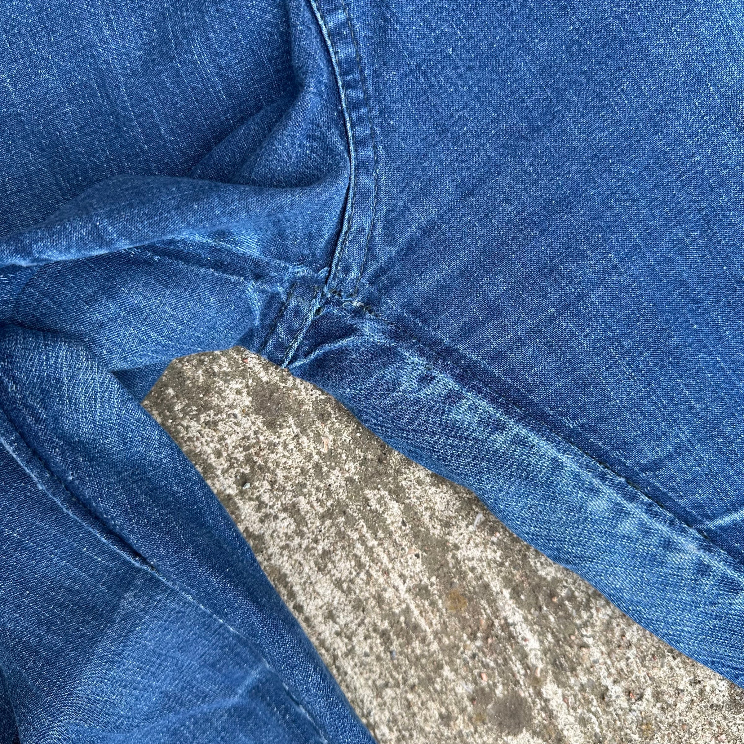 1950’s/60’s Western Girl Denim Side Zip Jeans 32” Waist