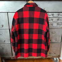 1950’s/60’s Buffalo Plaid Wool D-Pocket Jacket Large