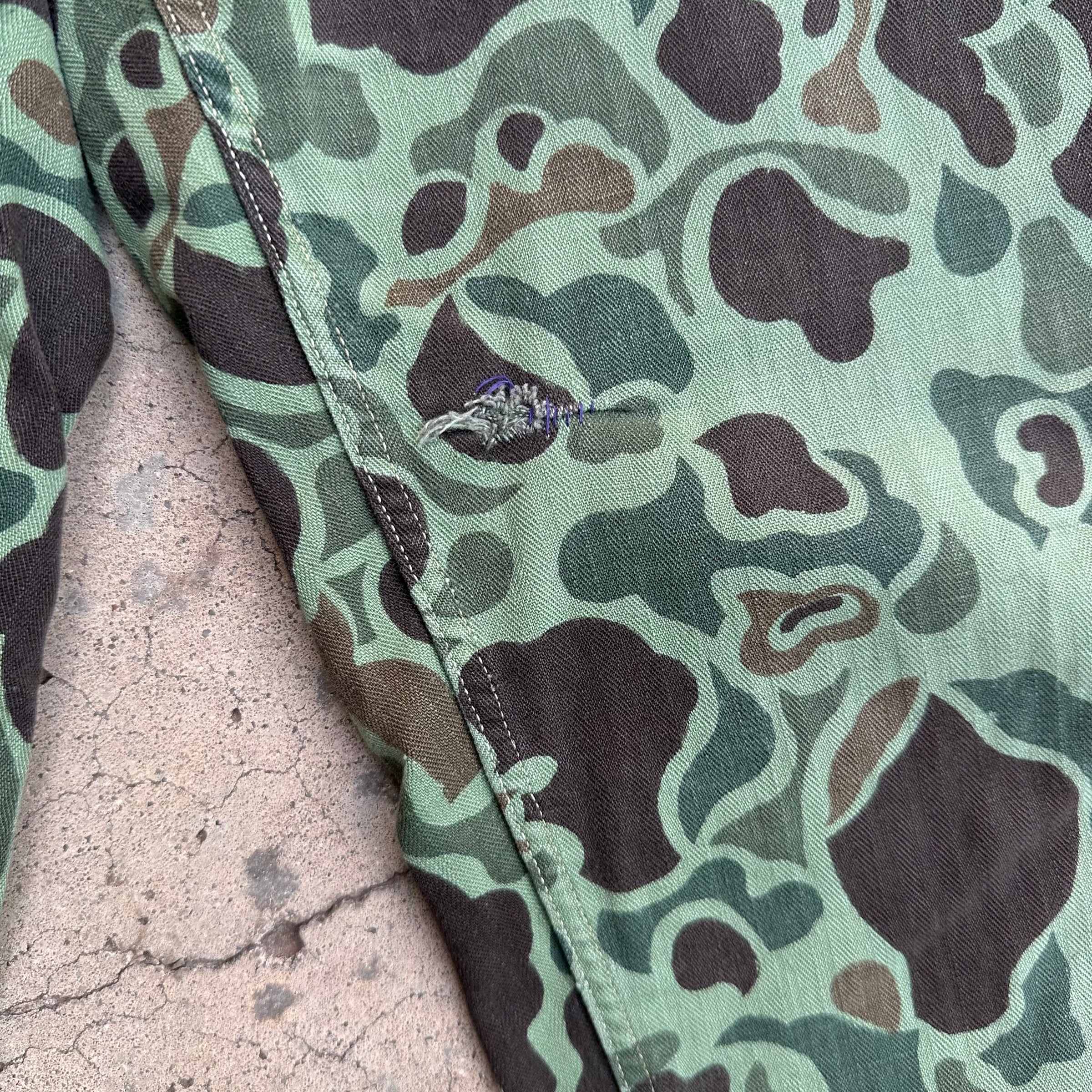 1960’s Korean Frogskin Camp HBT Fatigue Pants 34” Waist