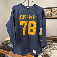 1970’s Champion Blue Bar Notre Dame Cotton Jersey T-Shirt