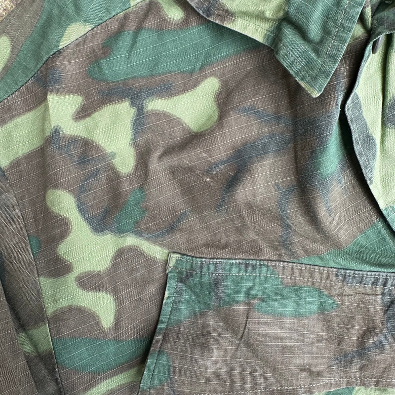 1960’s ERDL Camo Jungle Jacket Named to Marine Colonel Medium Long