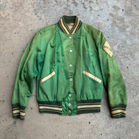 1950’s Butwin Crack Squad Patched Satin Jacket Small