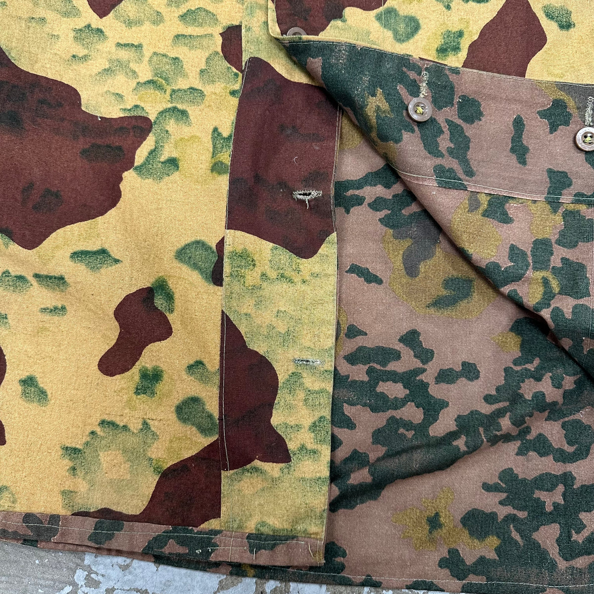 1960’s/70’s Reversible Egyptian Military Rocks/Sand Camo Jacket Large