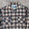 1960’s Pendleton Leather Elbow Patched Wool Plaid Board Shirt Medium