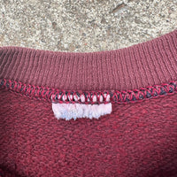 1960’s McMaster University Flock Print Raglan Crewneck Sweatshirt
