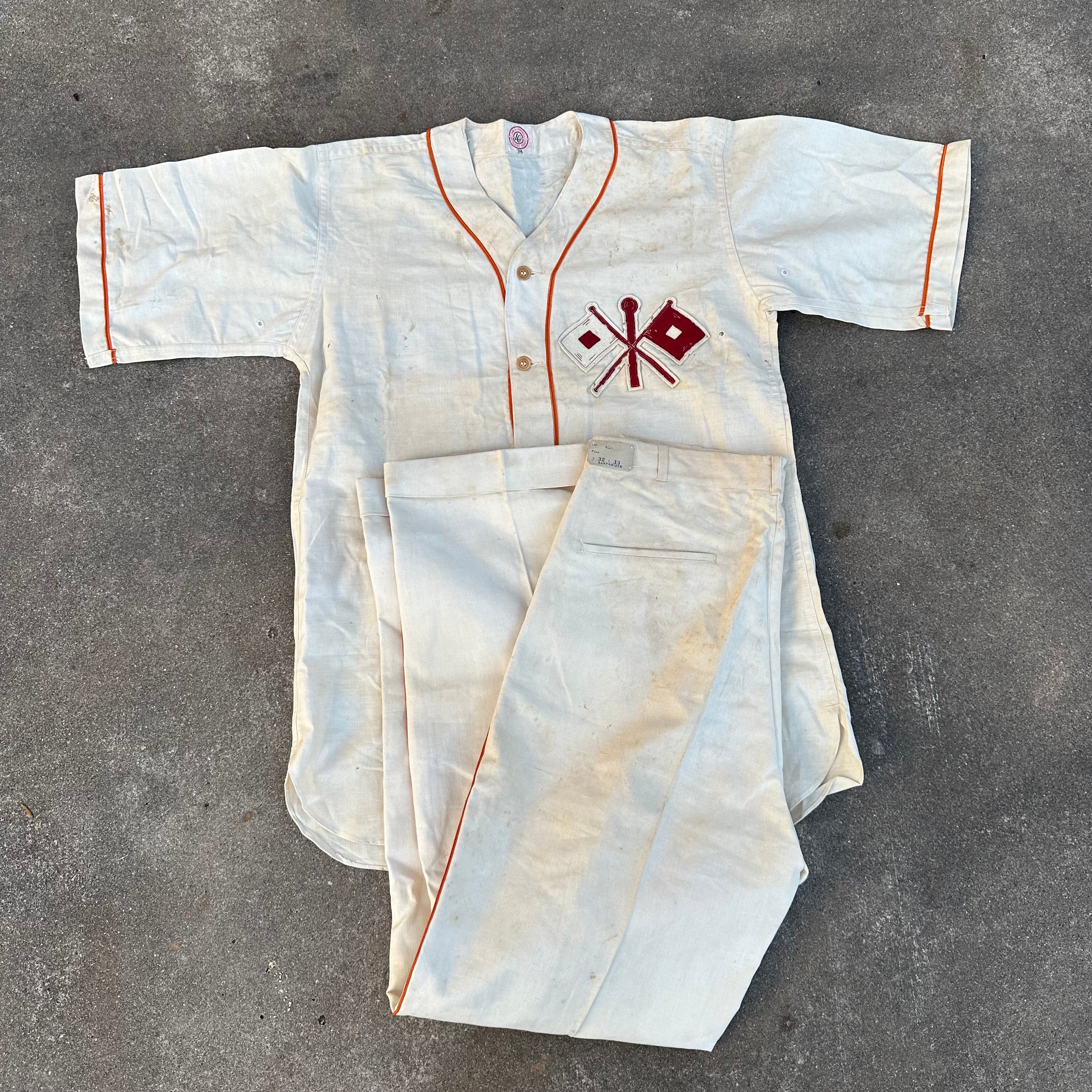 1930’s/40’s US Signal Corps Cotton Military Baseball Uniform