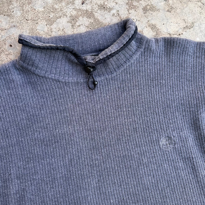 1990’s Timberland Mock Neck Ribbed Sweater Large
