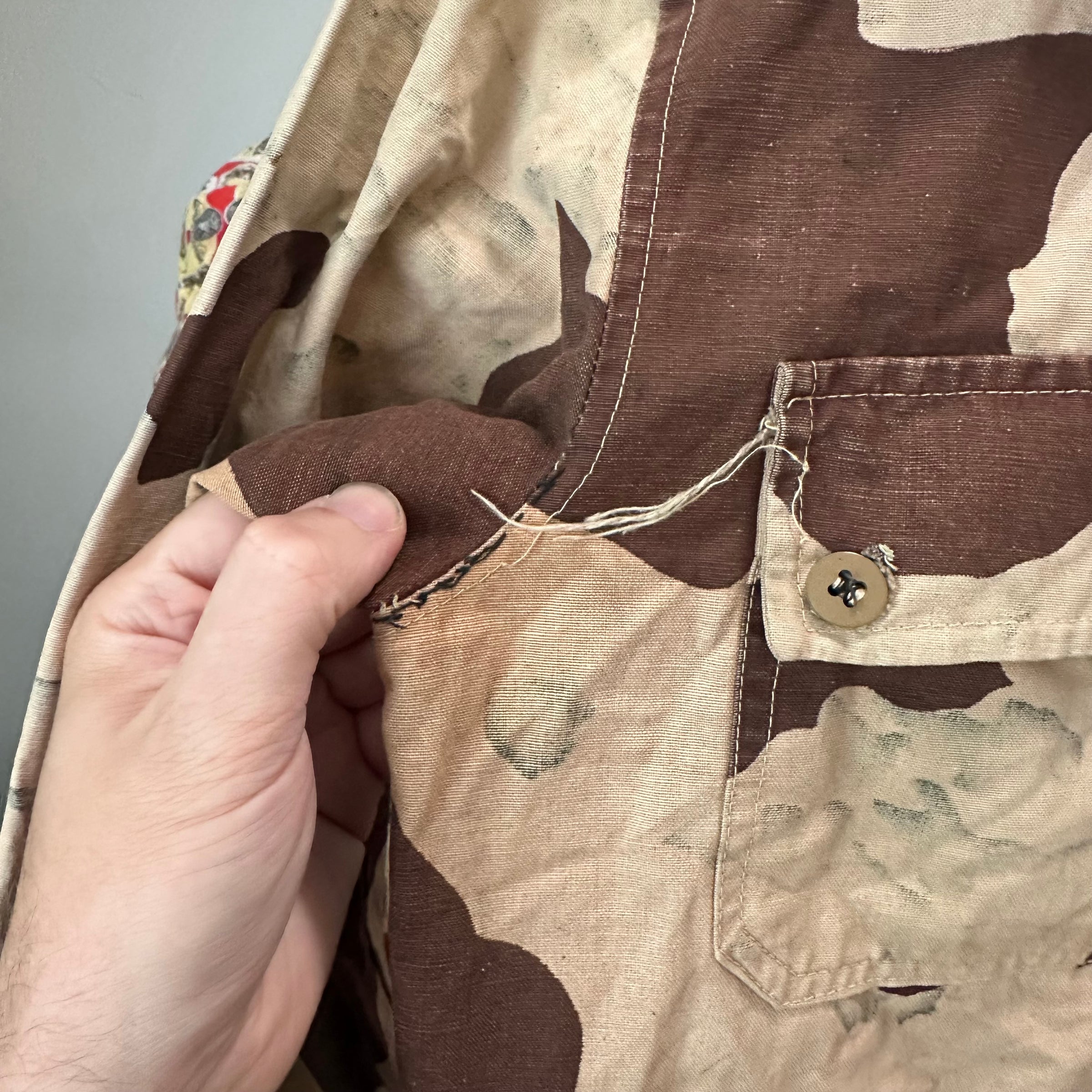 1960’s/70’s Egyptian Military Rocks/Sand Camo Shirt