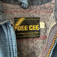 1960’s Dee Cee Blanket Lined Denim Work Jacket Size 38