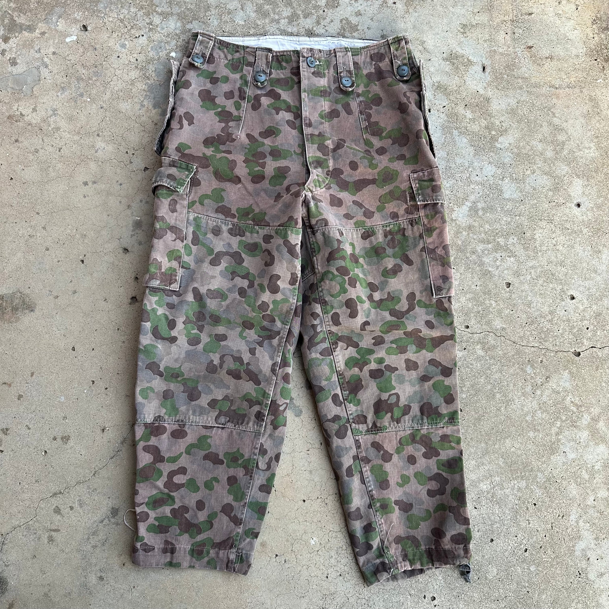 1970’s Austrian Pea Dot Camo Field Pants 32” Waist